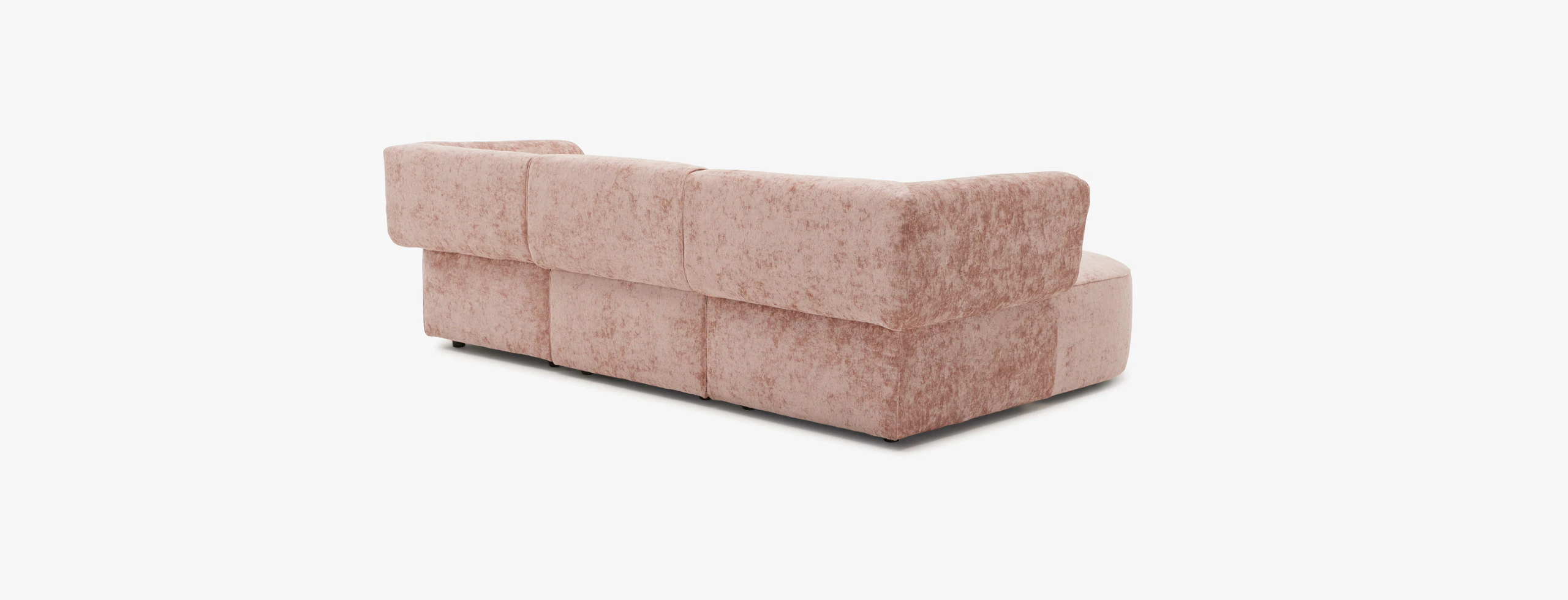 Dreamhouse Diane Modular Chaise Sectional Dreamhouse Rose Quartz