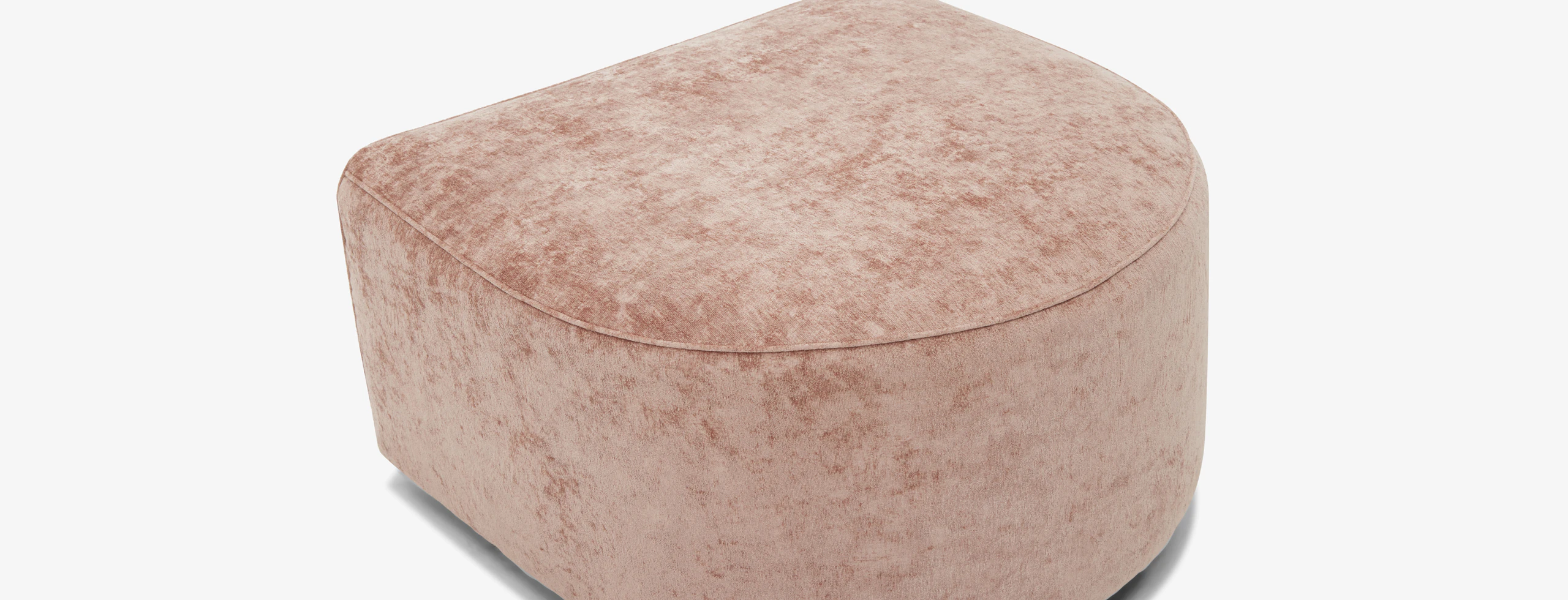 Dreamhouse Diane Curved Ottoman Dreamhouse Rose Quartz