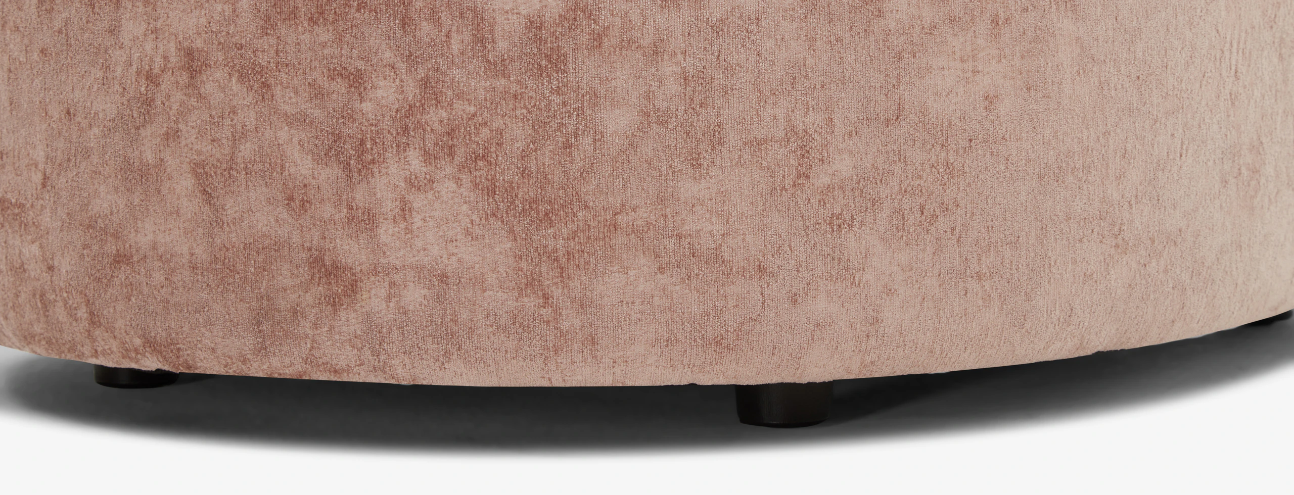 Dreamhouse Diane Curved Ottoman Dreamhouse Rose Quartz