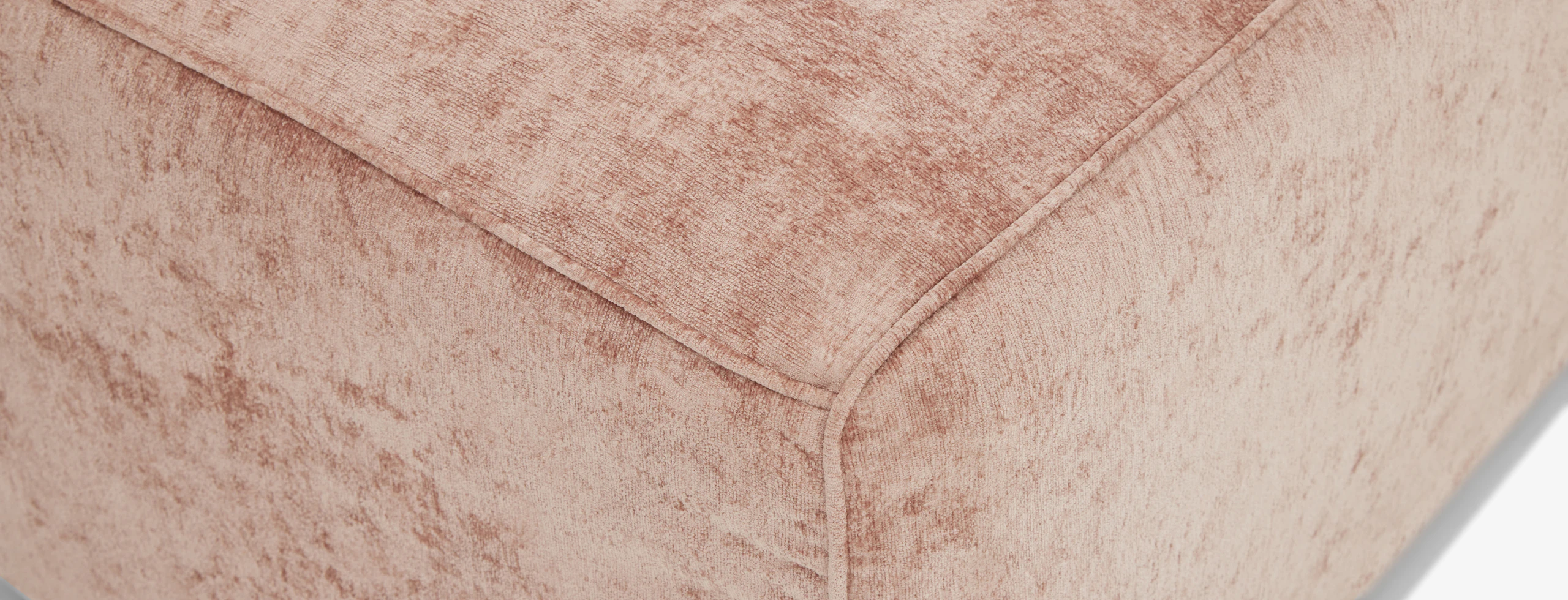 Dreamhouse Diane Curved Ottoman Dreamhouse Rose Quartz