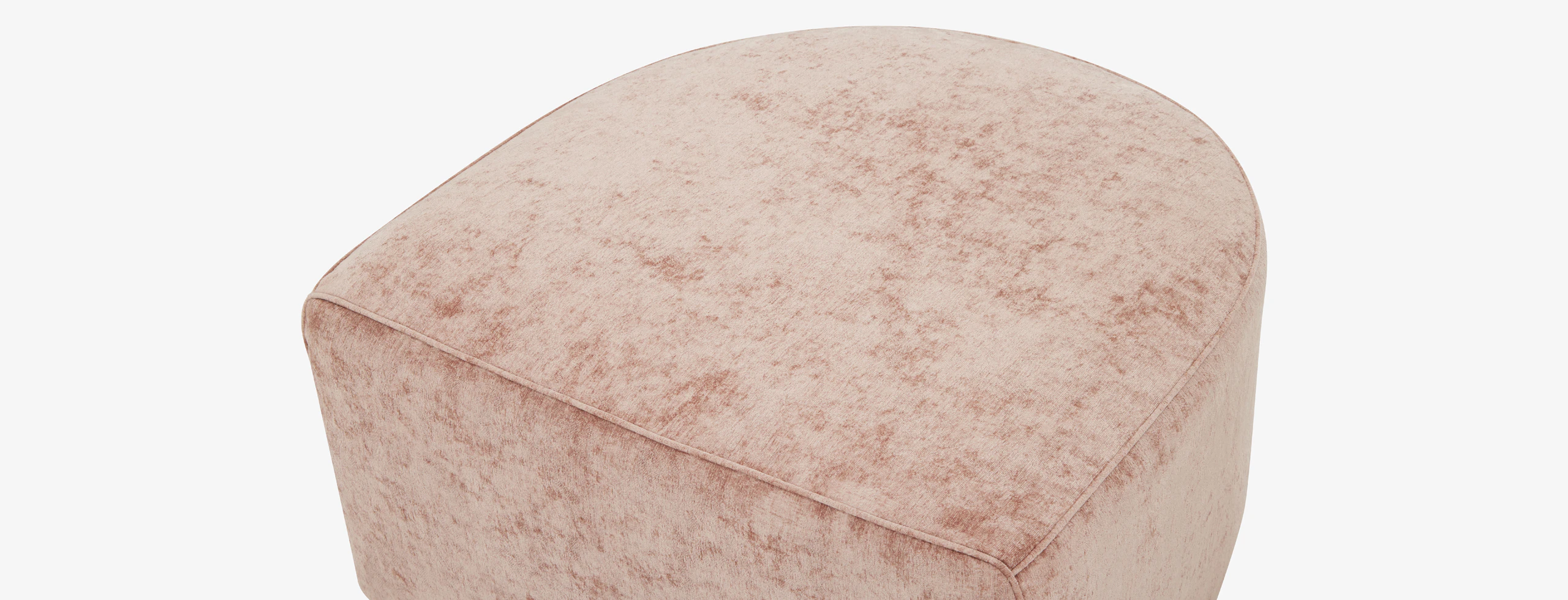 Dreamhouse Diane Curved Ottoman Dreamhouse Rose Quartz