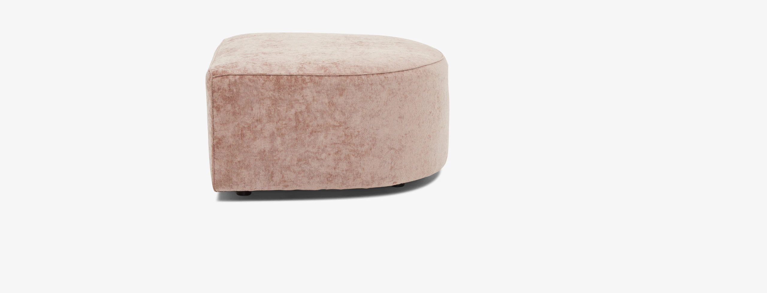 Dreamhouse Diane Curved Ottoman Dreamhouse Rose Quartz