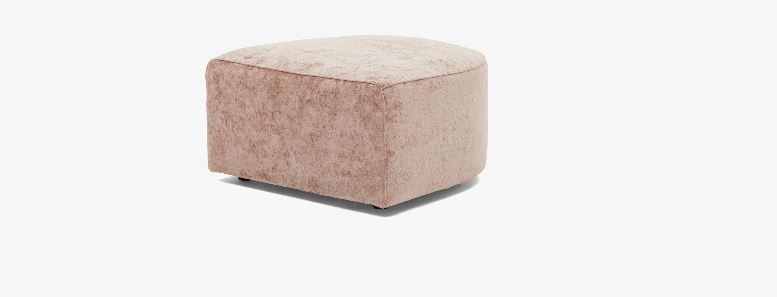 Dreamhouse Diane Curved Ottoman Dreamhouse Rose Quartz