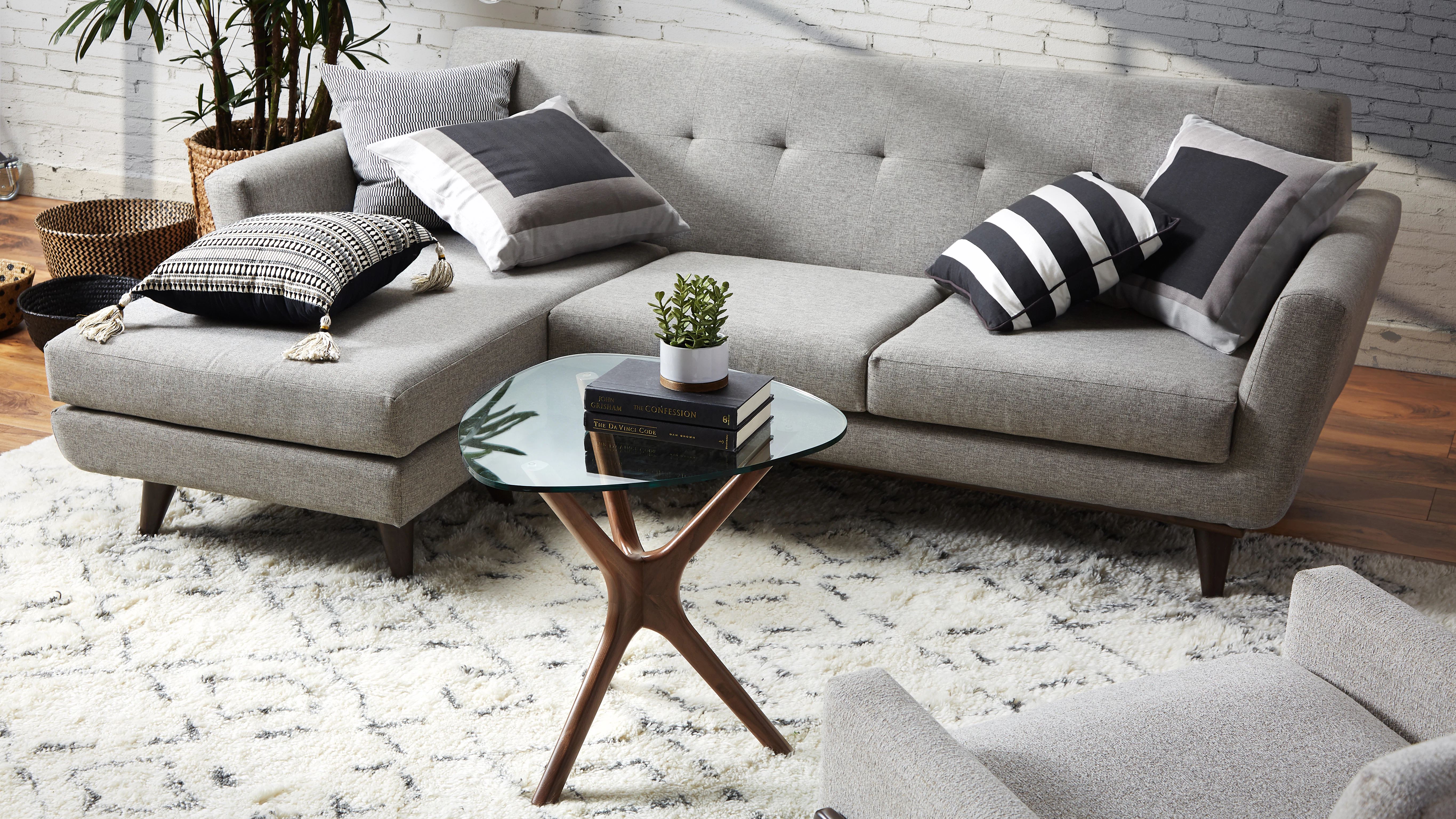 Hero Hughes Reversible Sectional Taylor Felt Grey