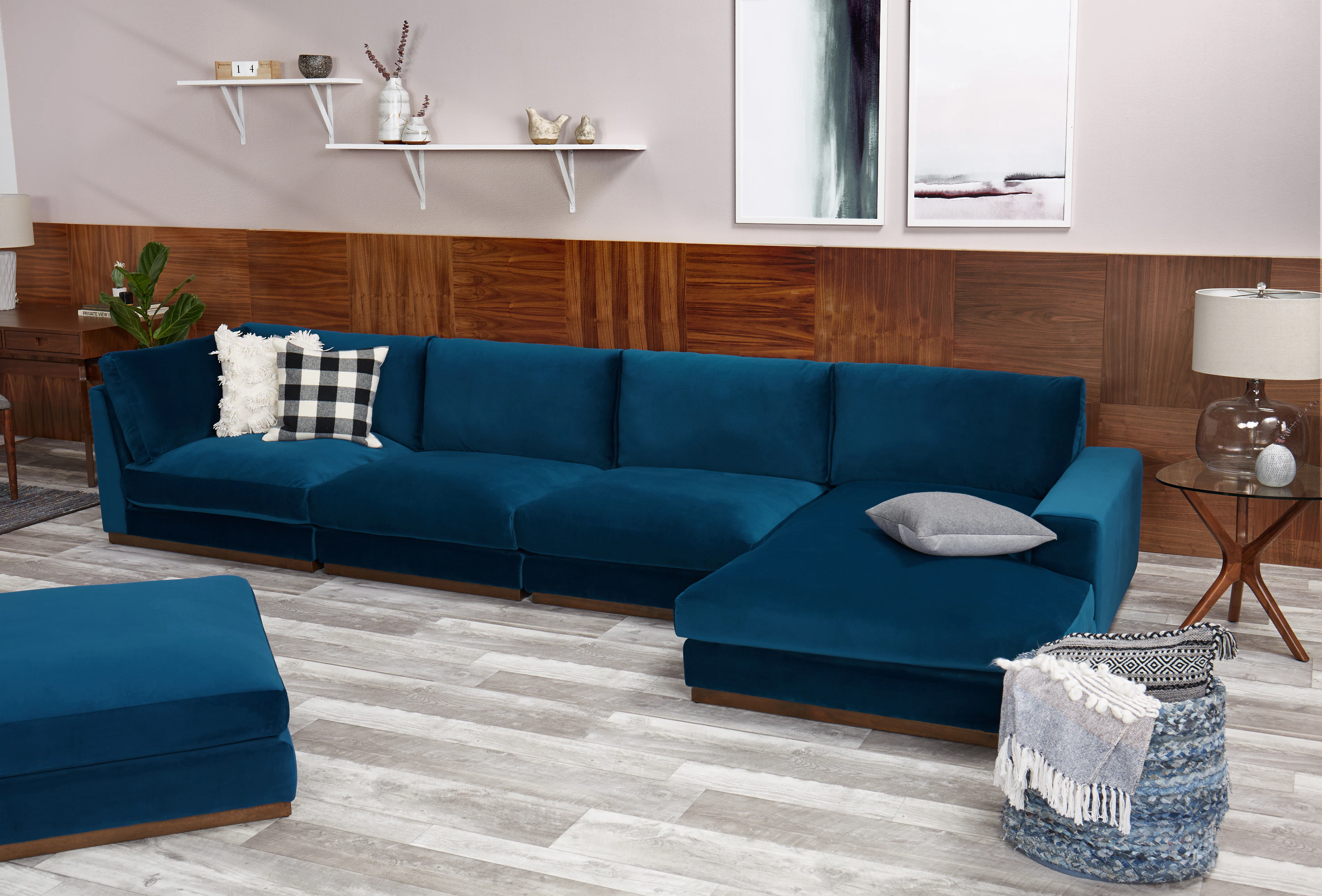 Holt Modular Sectional Royale Cobalt Flip