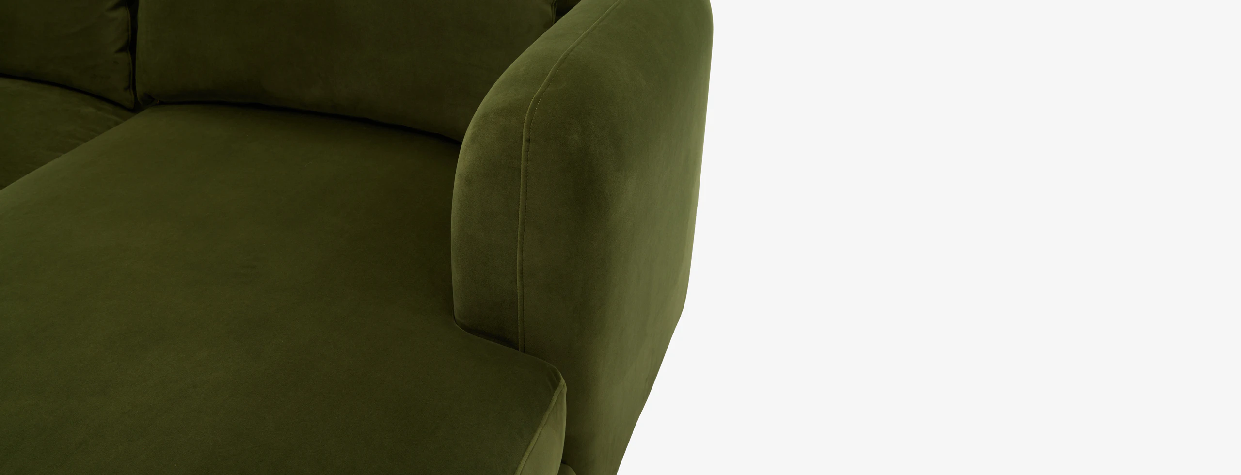 Sebastian Modular Grand Chaise Sectional Royale Forest