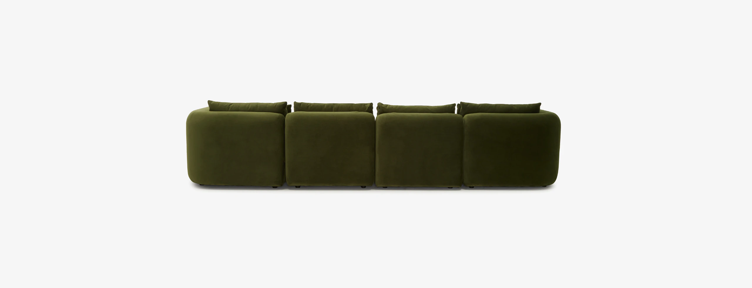 Sebastian Modular Grand Chaise Sectional Royale Forest