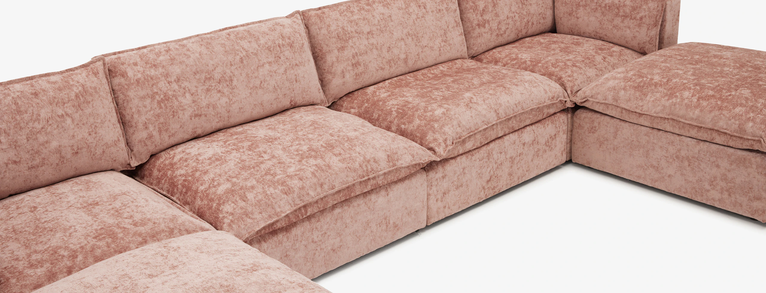 Haine Modular Grand Sofa Sectional Prime Blush