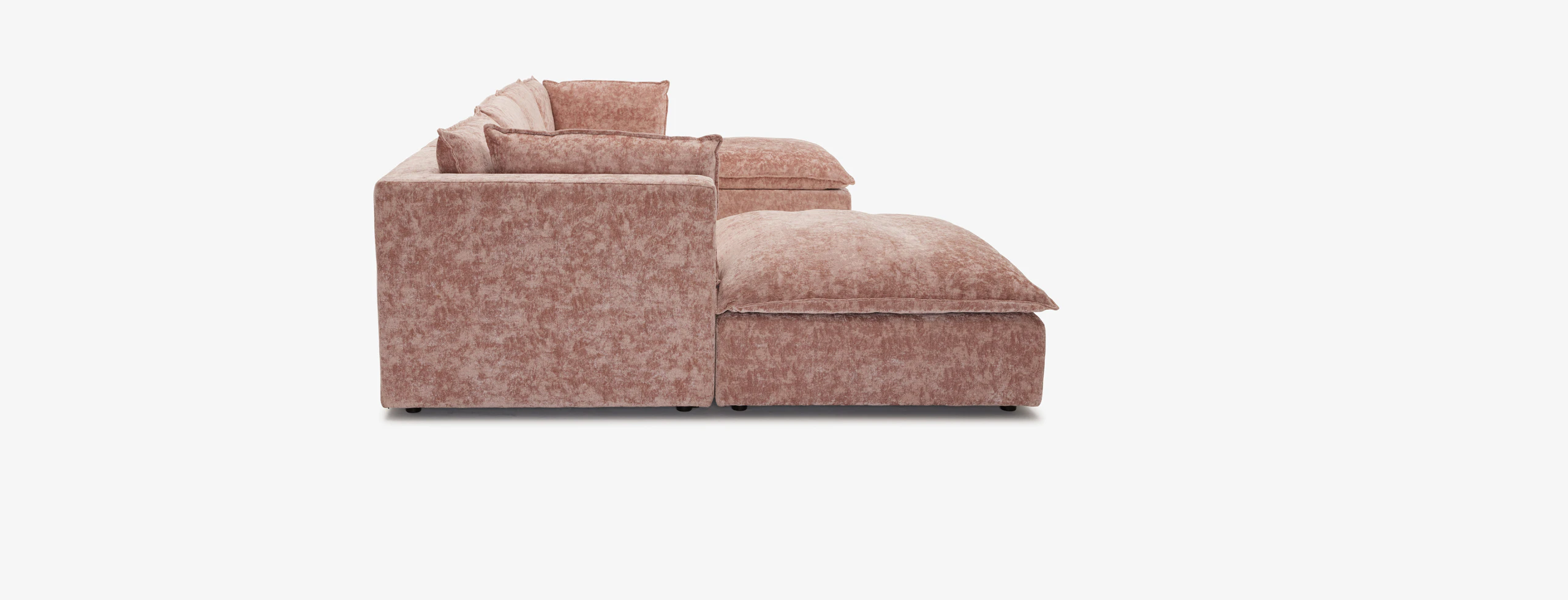 Haine Modular Grand Sofa Sectional Prime Blush