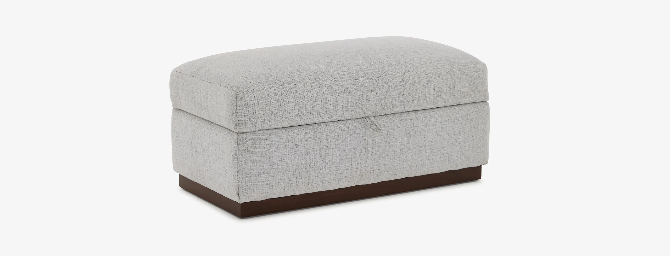 Holt Petite Half Storage Ottoman Clearview Ice