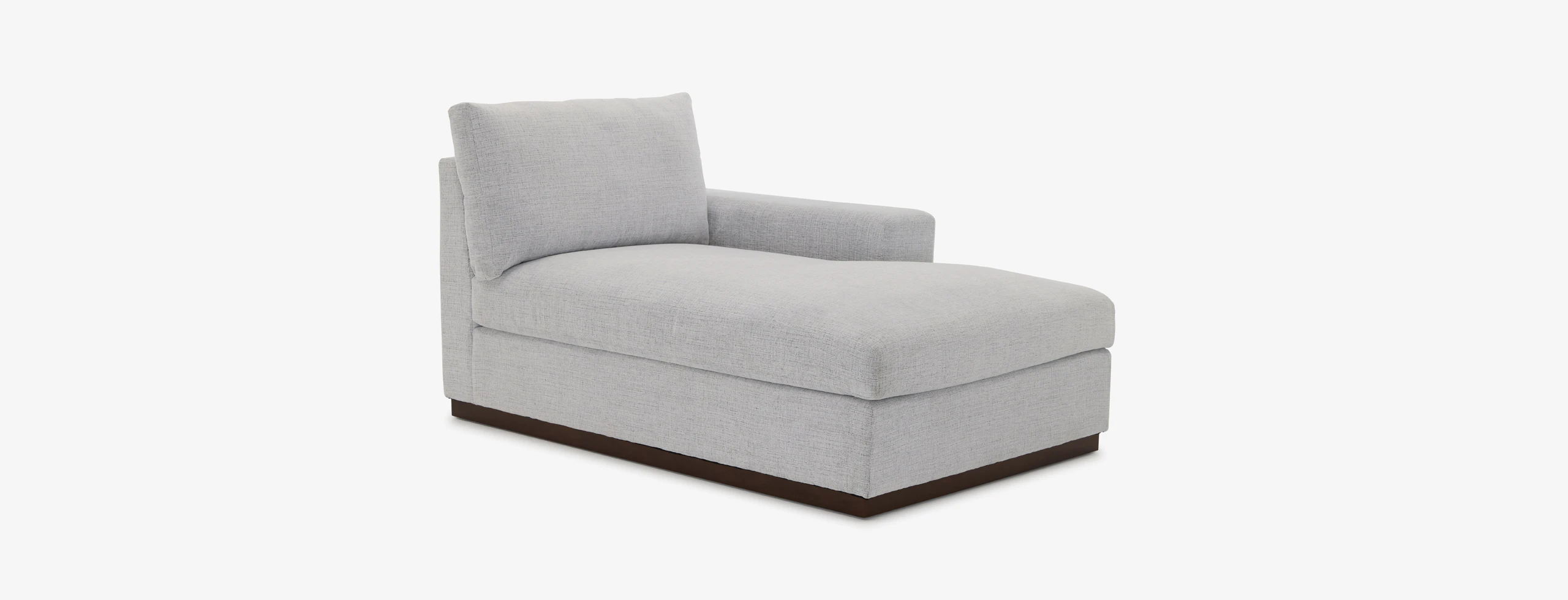Holt Petite Single Arm Chaise Clearview Ice