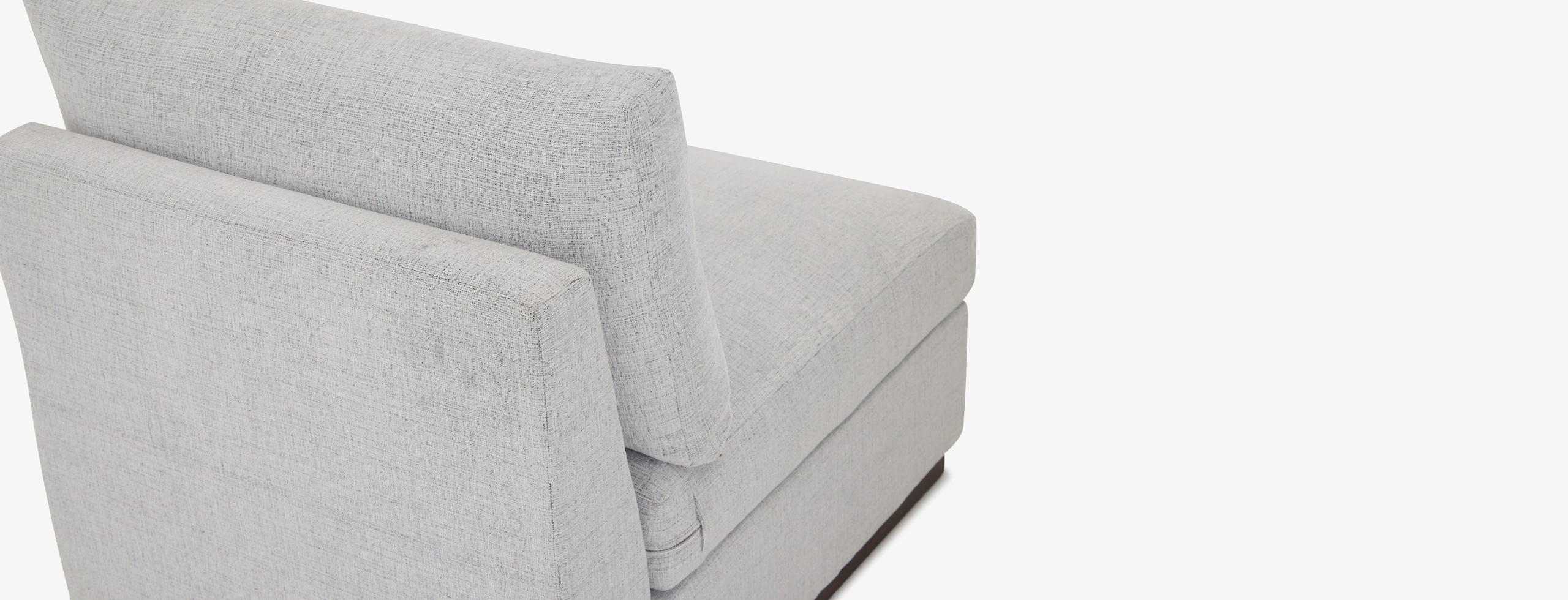 Holt Petite Armless Chair Clearview Ice