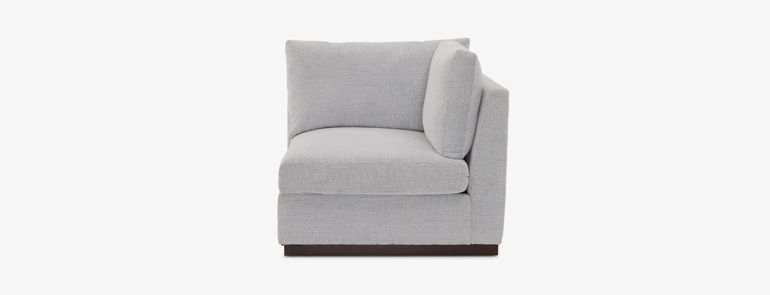 Holt Petite Corner Chair Clearview Ice