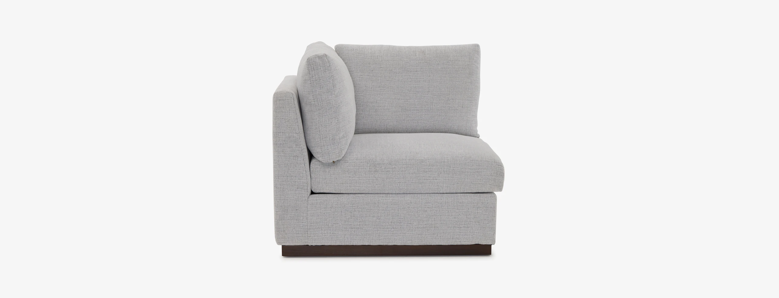 Holt Petite Corner Chair Clearview Ice
