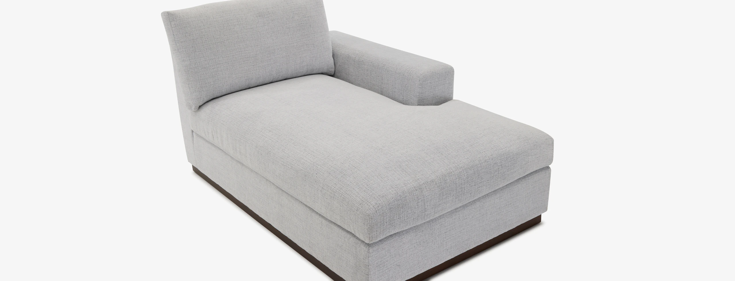 Holt Petite Single Arm Chaise Clearview Ice