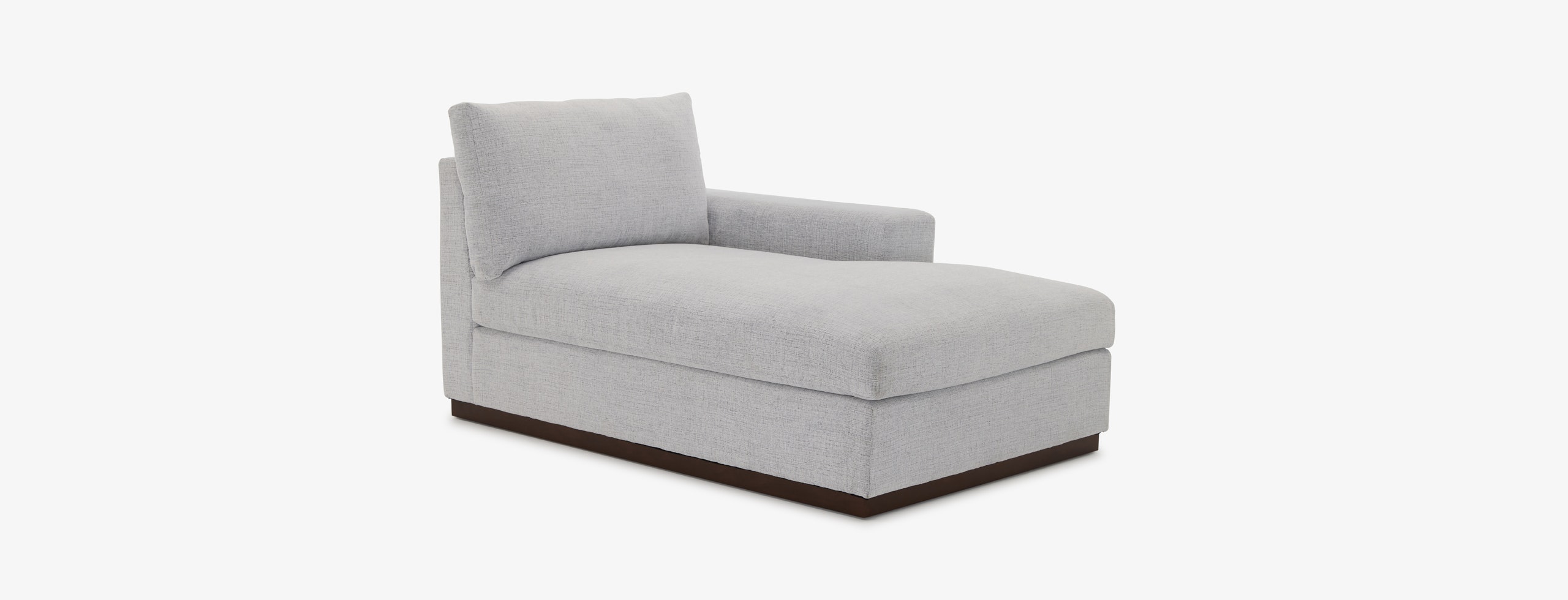 Holt Petite Single Arm Chaise Clearview Ice