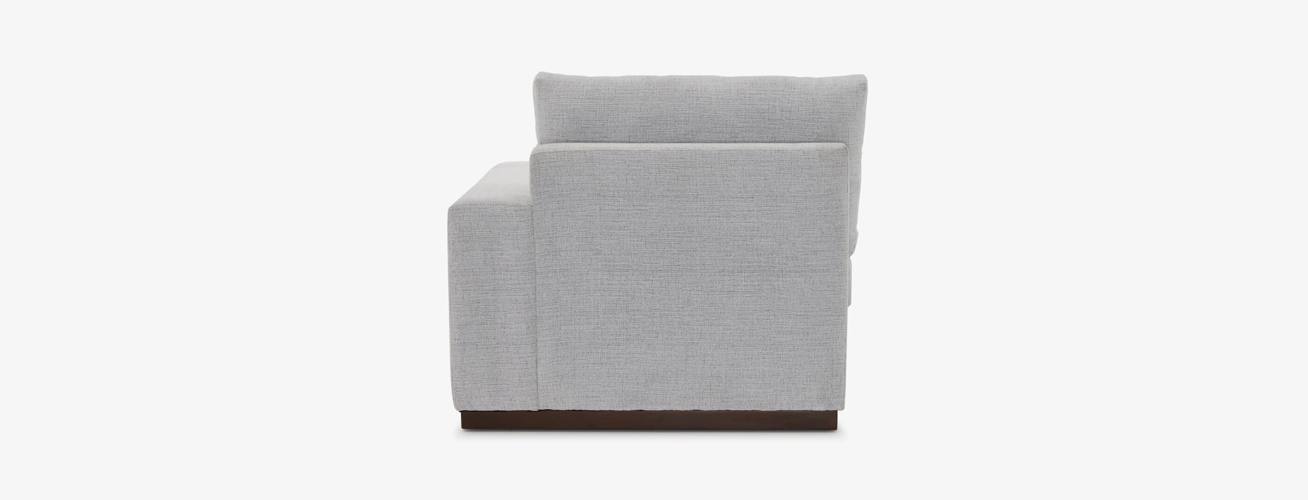 Holt Petite Single Arm Chaise Clearview Ice