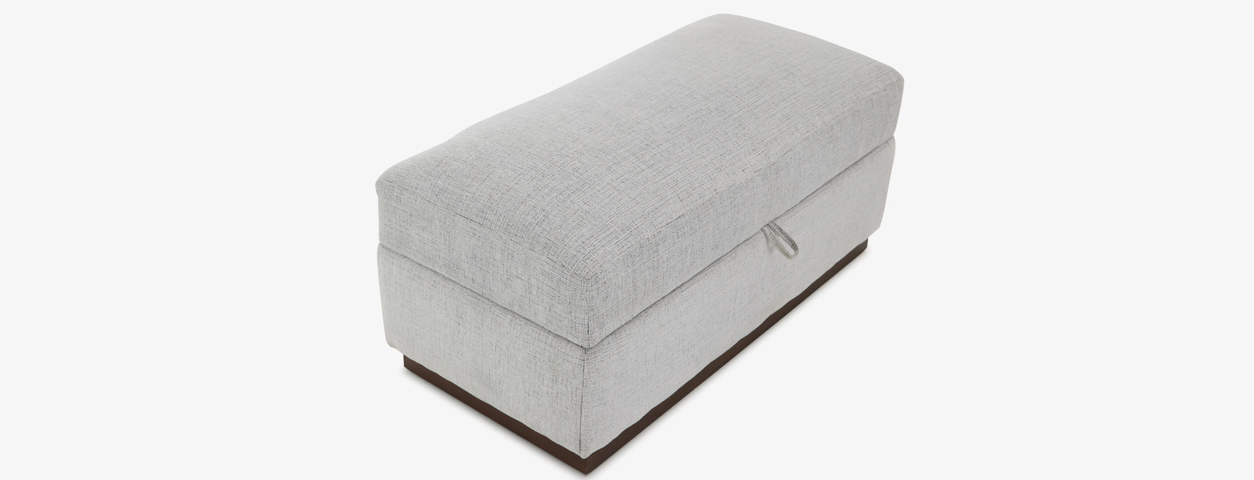 Holt Petite Half Storage Ottoman Clearview Ice