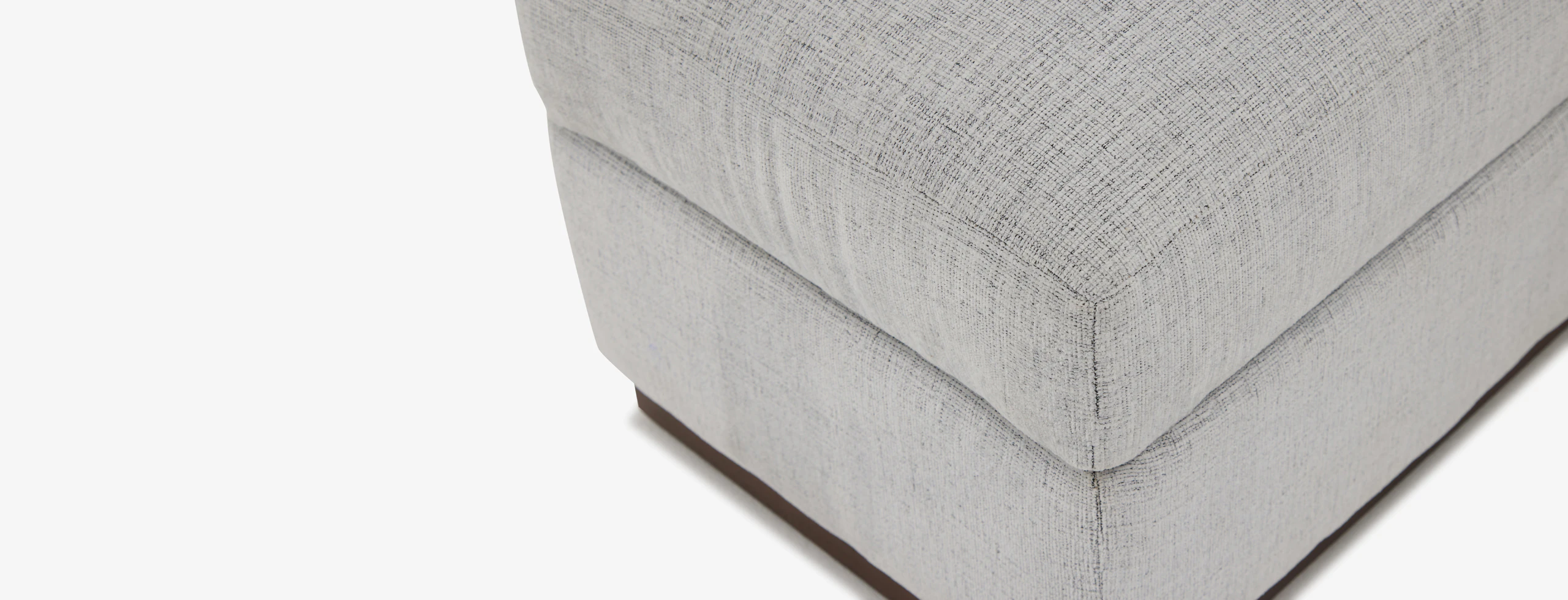 Holt Petite Half Storage Ottoman Clearview Ice