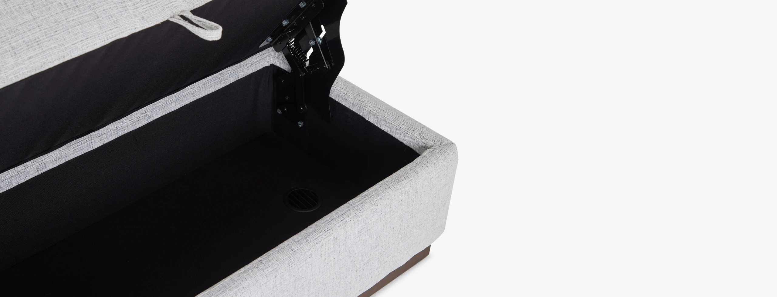 Holt Petite Half Storage Ottoman Clearview Ice