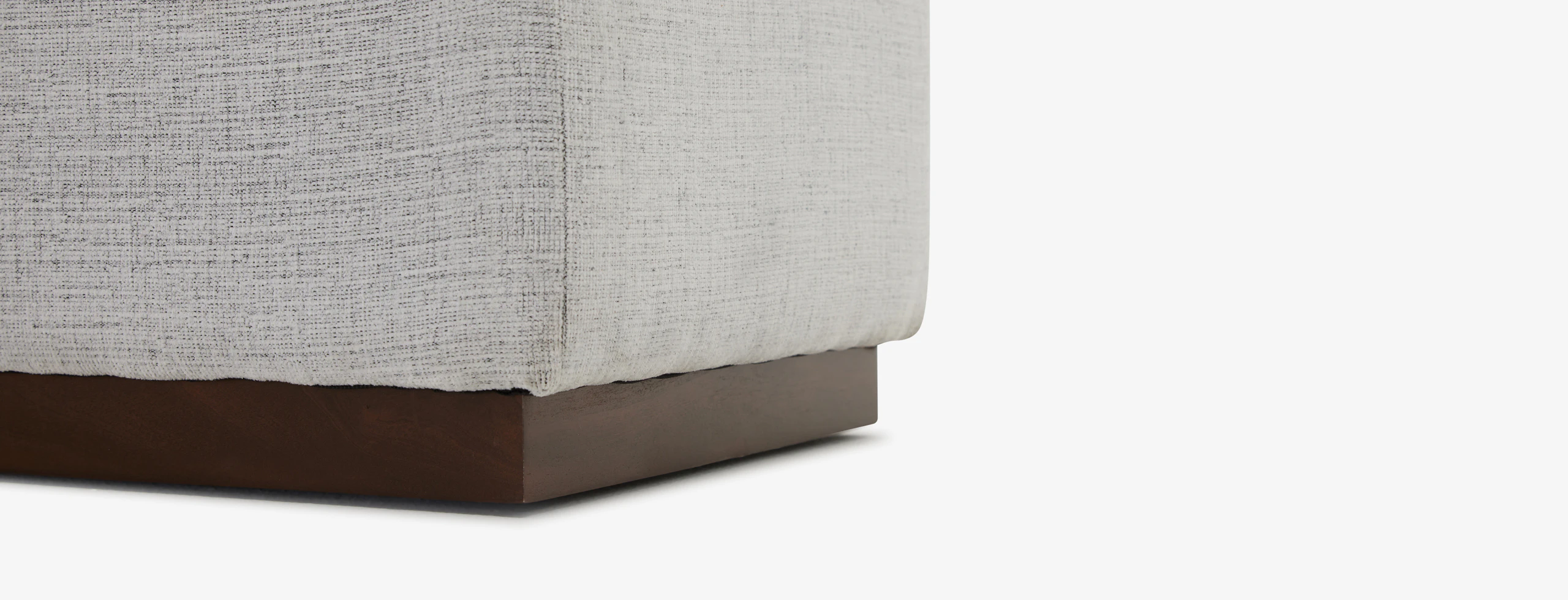 Holt Petite Half Storage Ottoman Clearview Ice