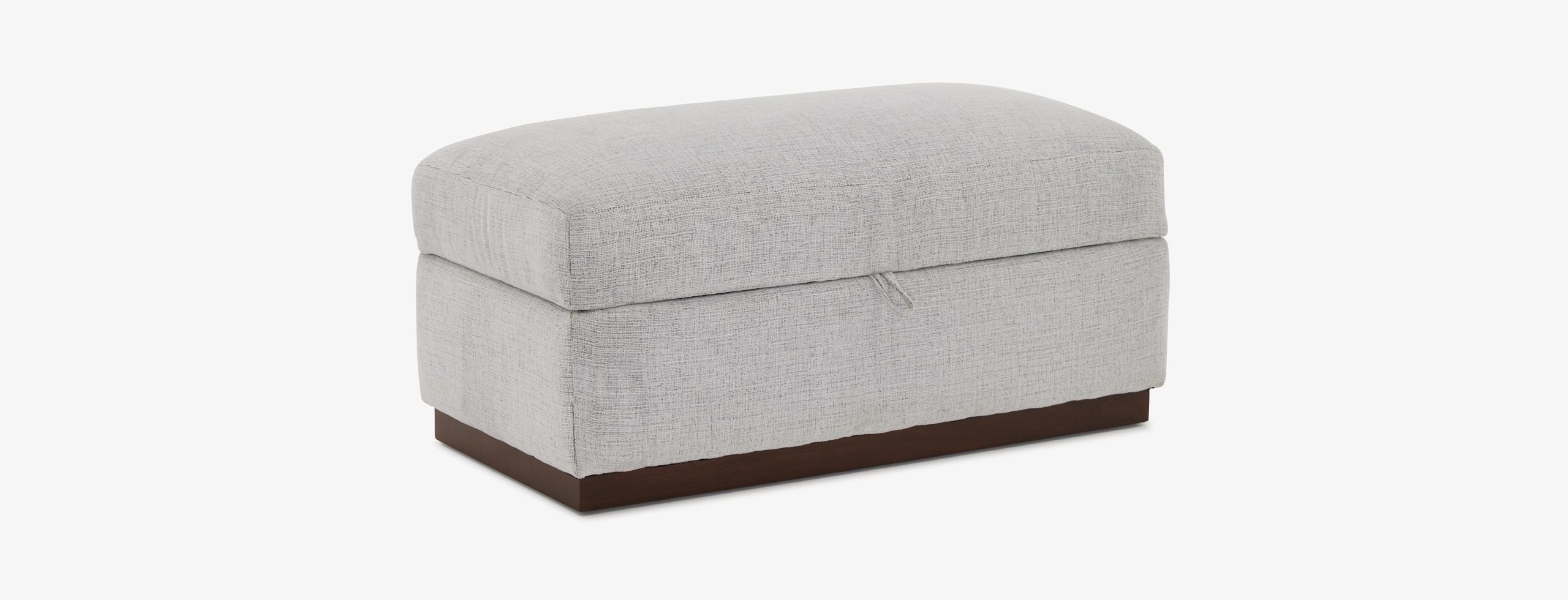 Holt Petite Half Storage Ottoman Clearview Ice