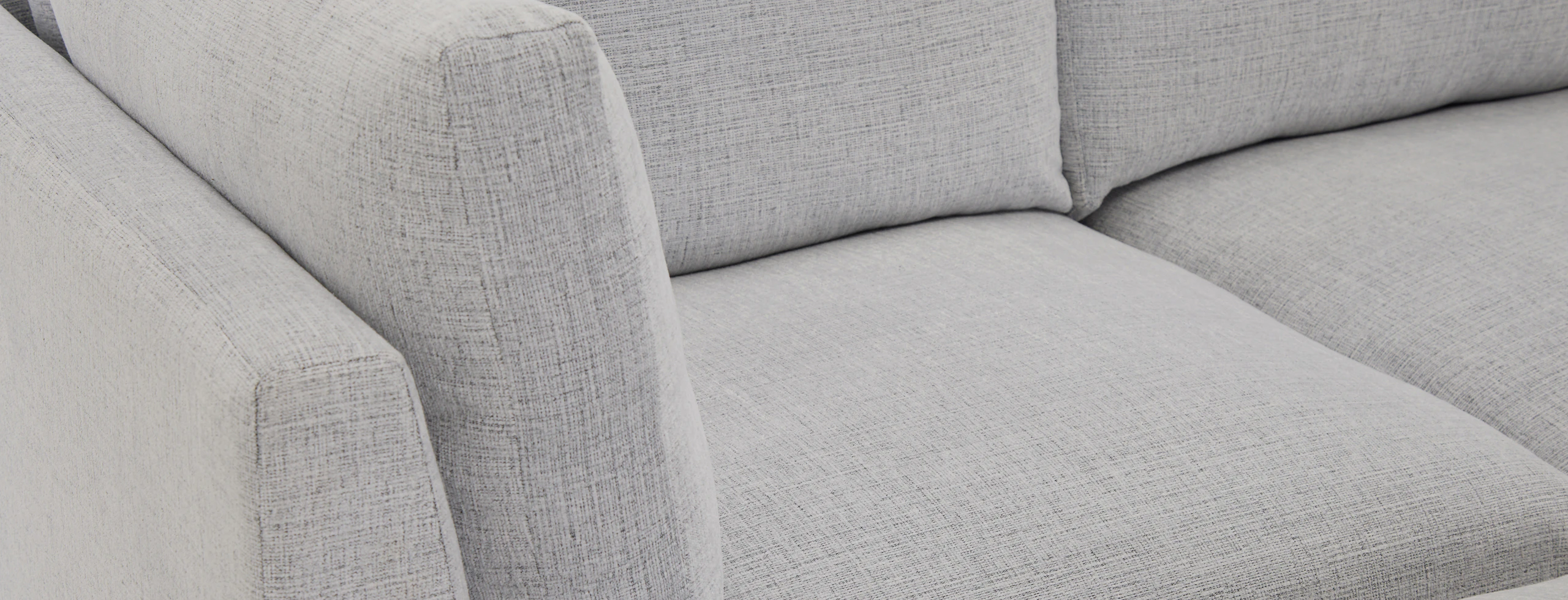 Holt Petite Modular Sofa Storage Sectional Clearview Ice