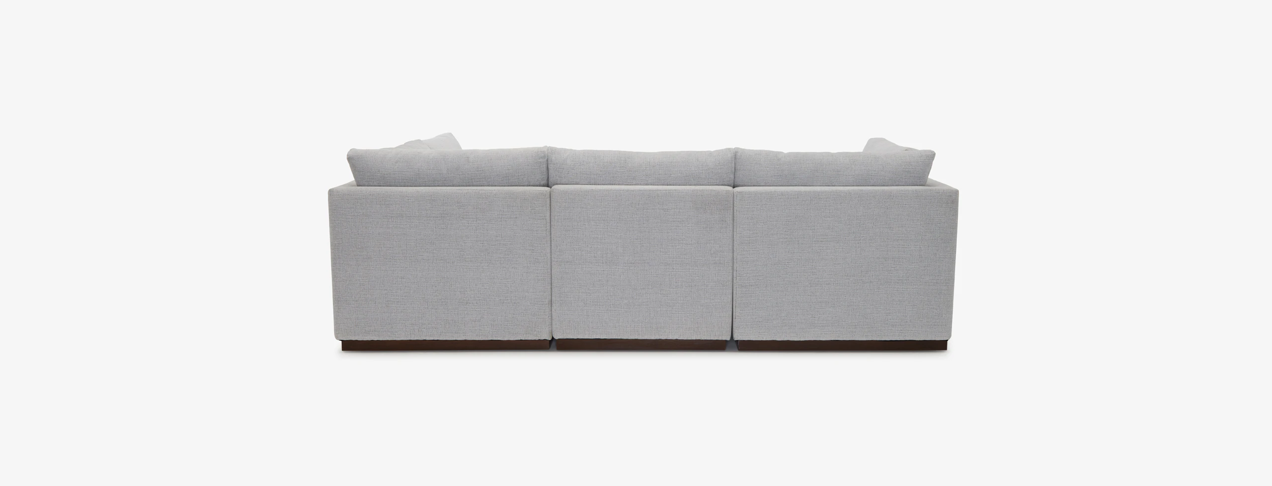 Holt Petite Modular Sofa Storage Sectional Clearview Ice