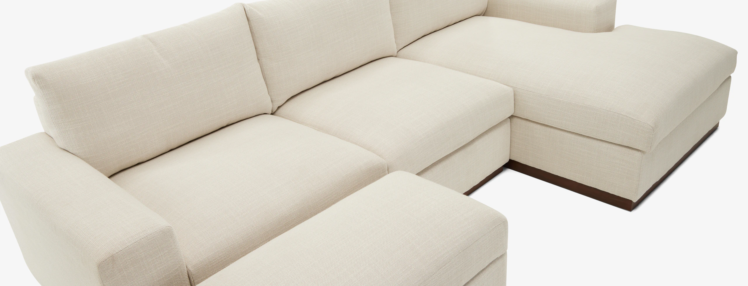 Holt Petite Modular Sectional With Storage Ottoman Asbury Hampton