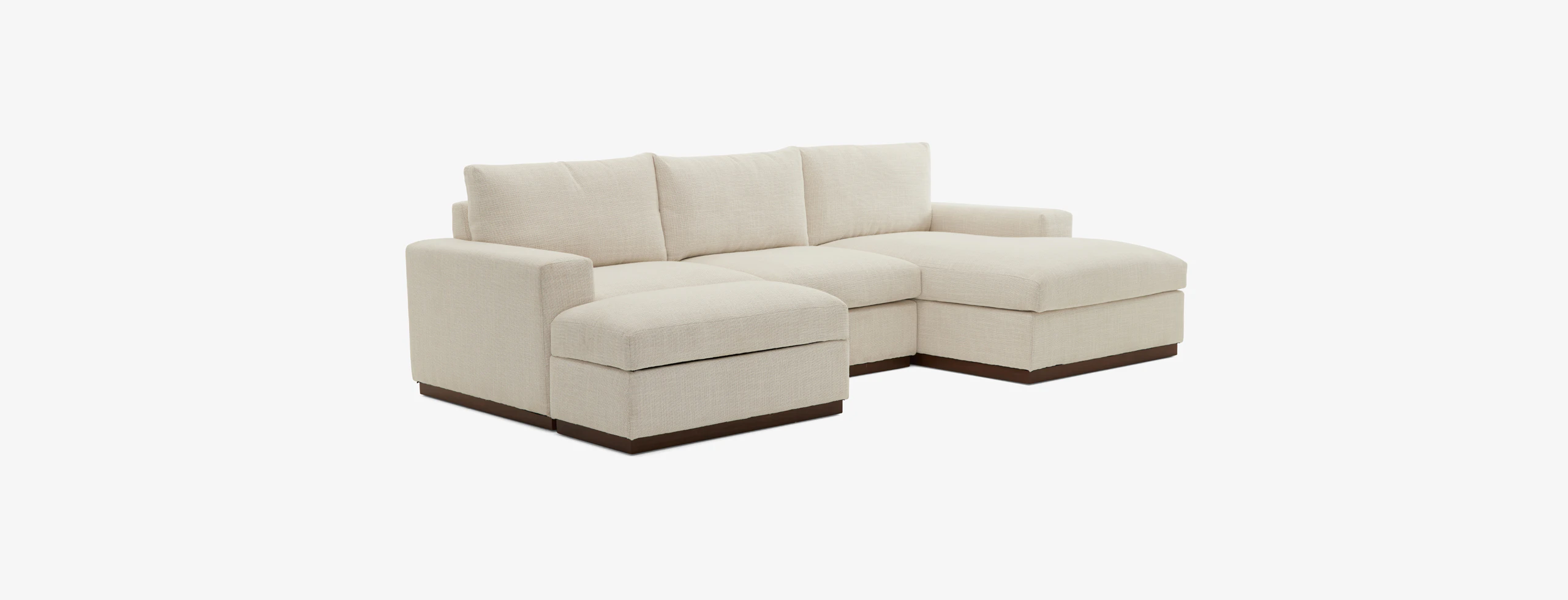Holt Petite Modular Sectional With Storage Ottoman Asbury Hampton
