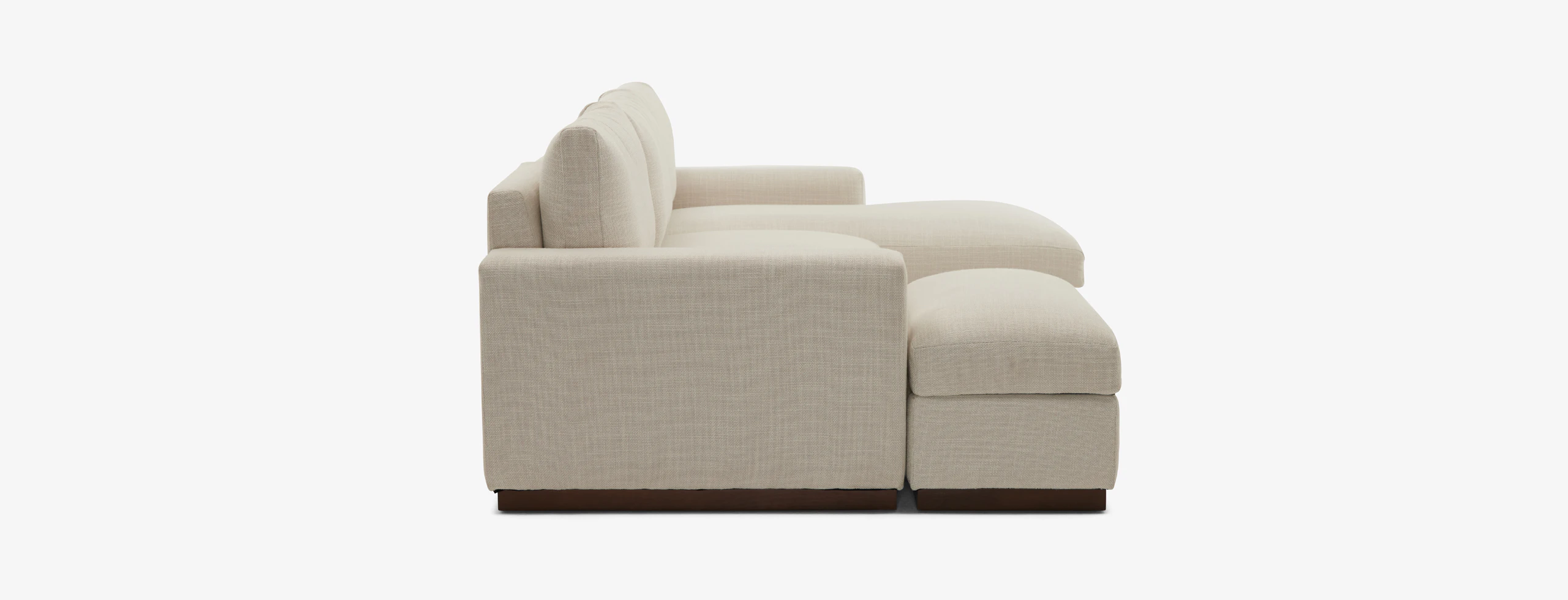 Holt Petite Modular Sectional With Storage Ottoman Asbury Hampton