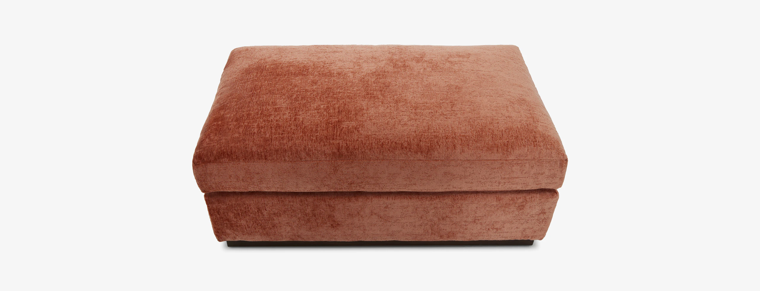Holt Half Ottoman Plush Terra Rose