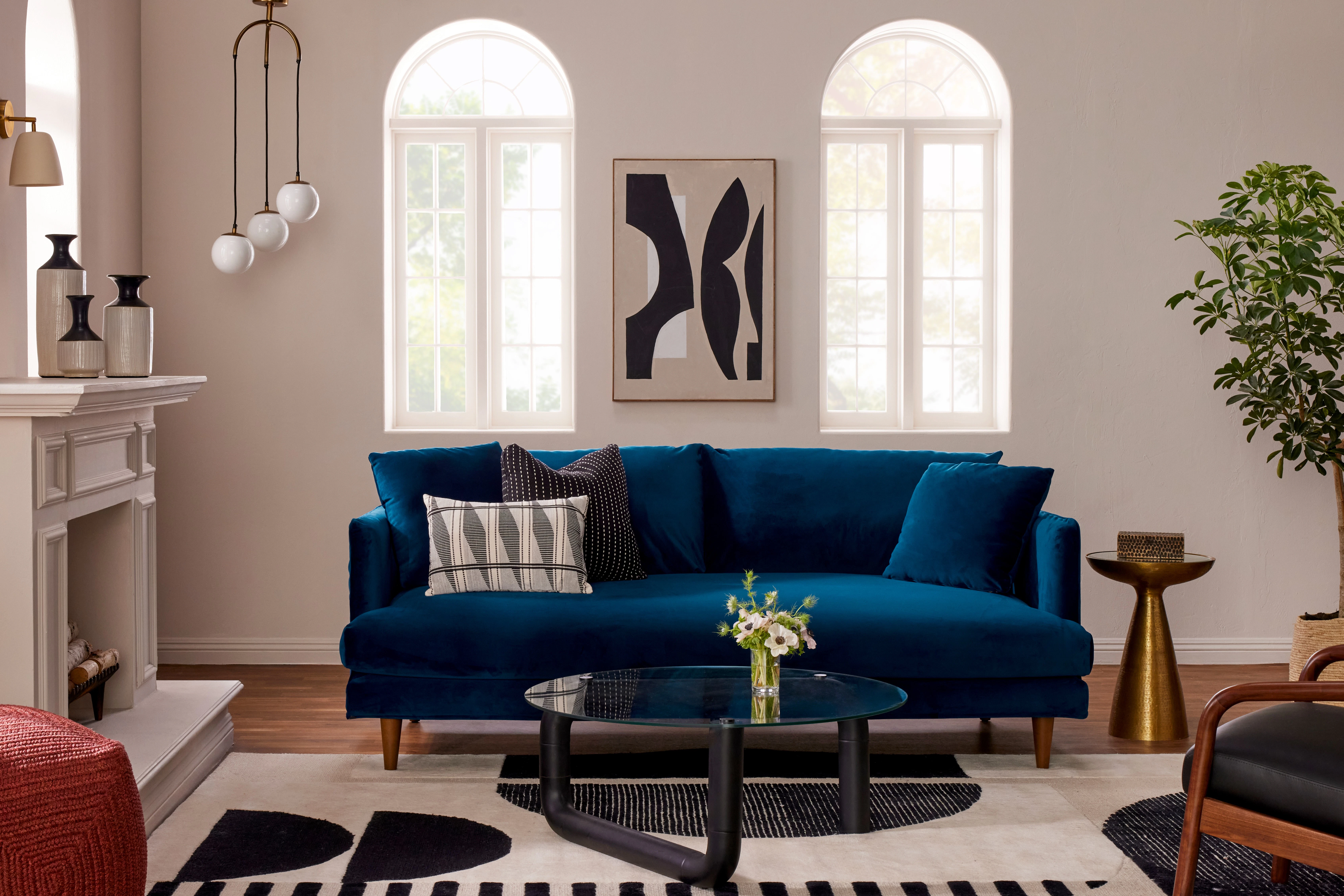 Holt Slipcover Royal Cobalt