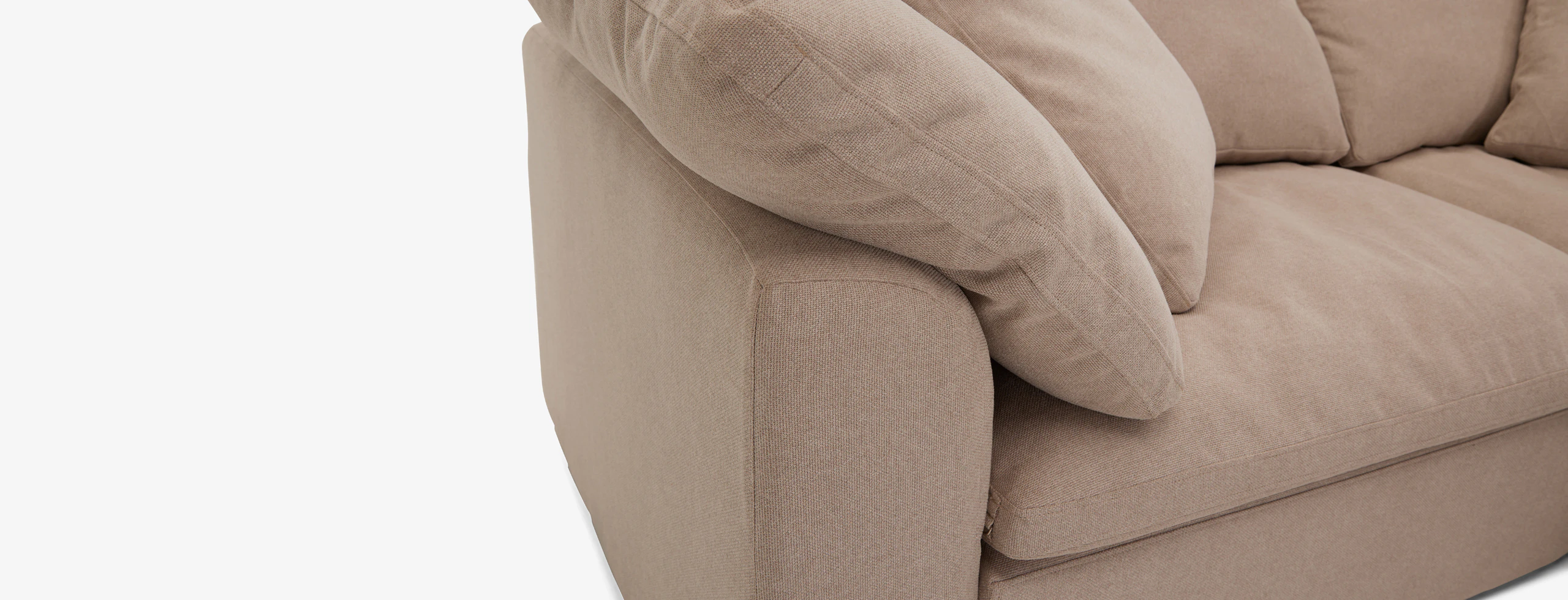 Bryant Modular Compact Double Chaise Sectional Villa Sand