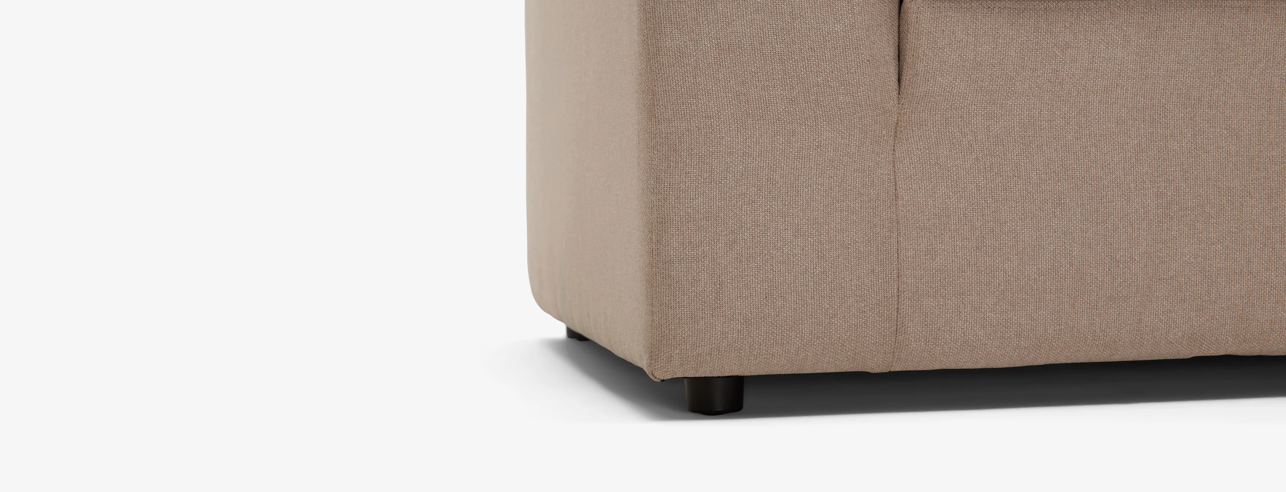 Bryant Modular Compact Double Chaise Sectional Villa Sand