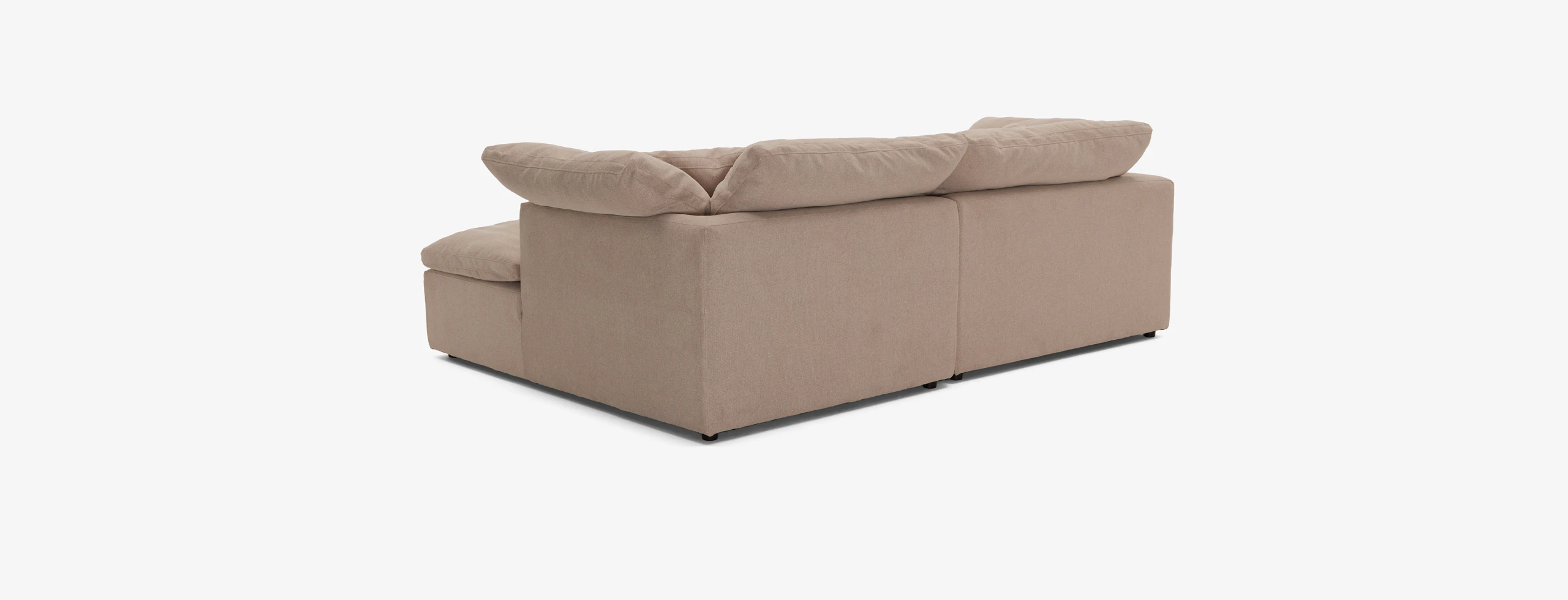 Bryant Modular Compact Double Chaise Sectional Villa Sand