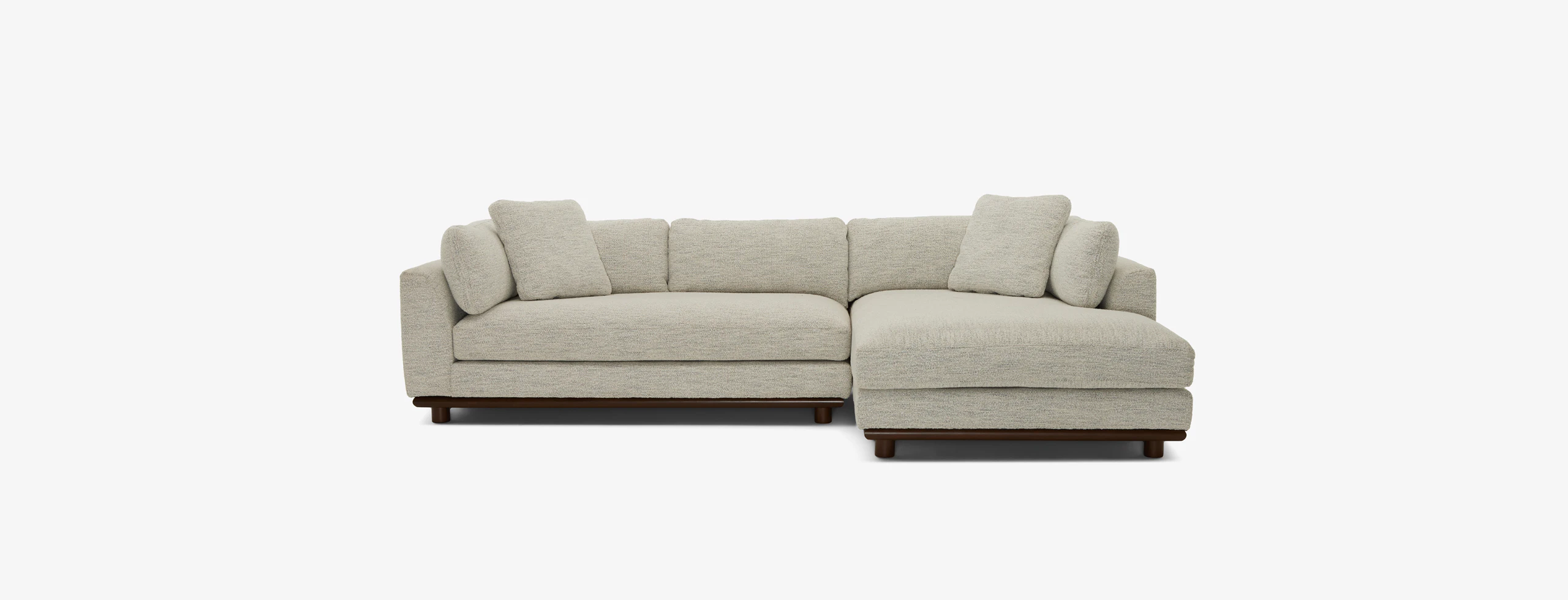 Miller Double Chaise Sectional Borough Cotton