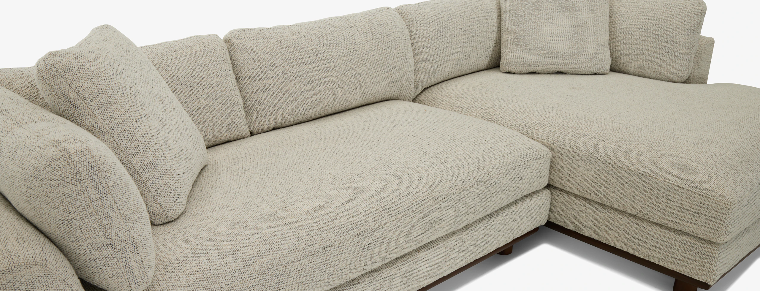 Miller Double Chaise Sectional Borough Cotton
