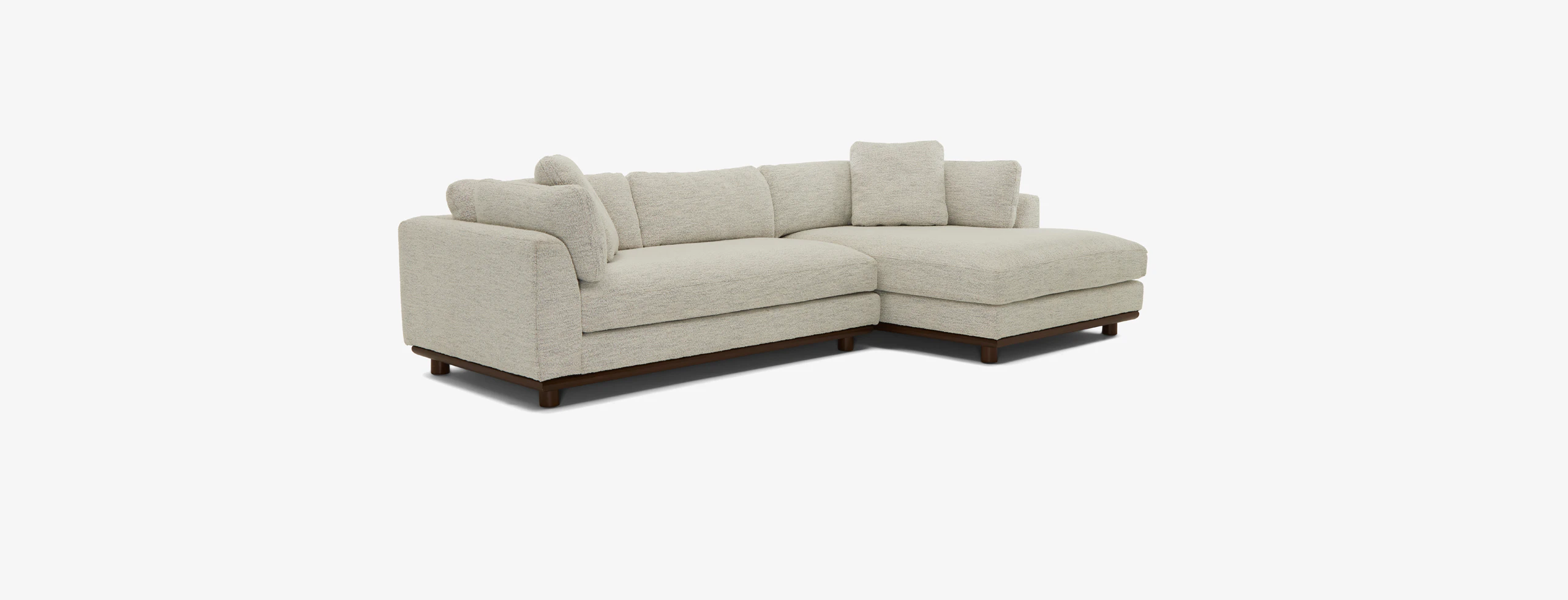 Miller Double Chaise Sectional Borough Cotton