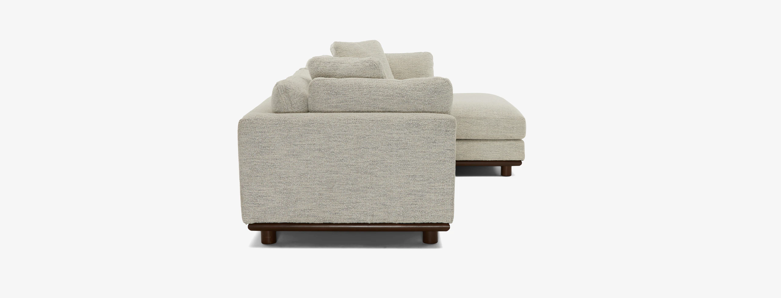 Miller Double Chaise Sectional Borough Cotton