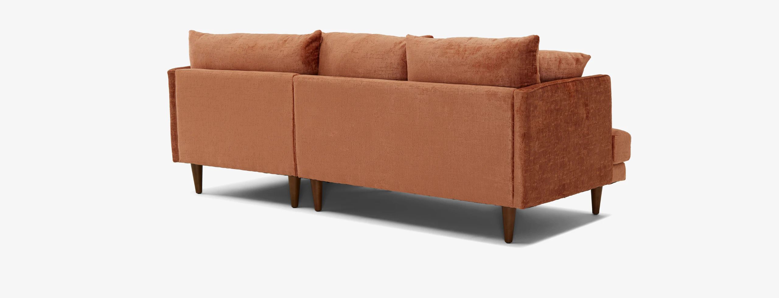 Lewis Aparment Sectional Plush Terra Rose