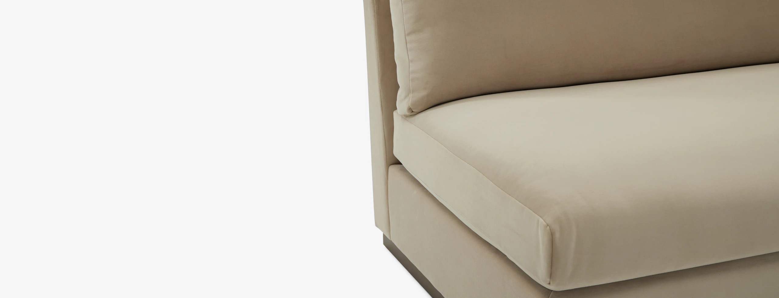 Holt Armless Loveseat Royale Sand