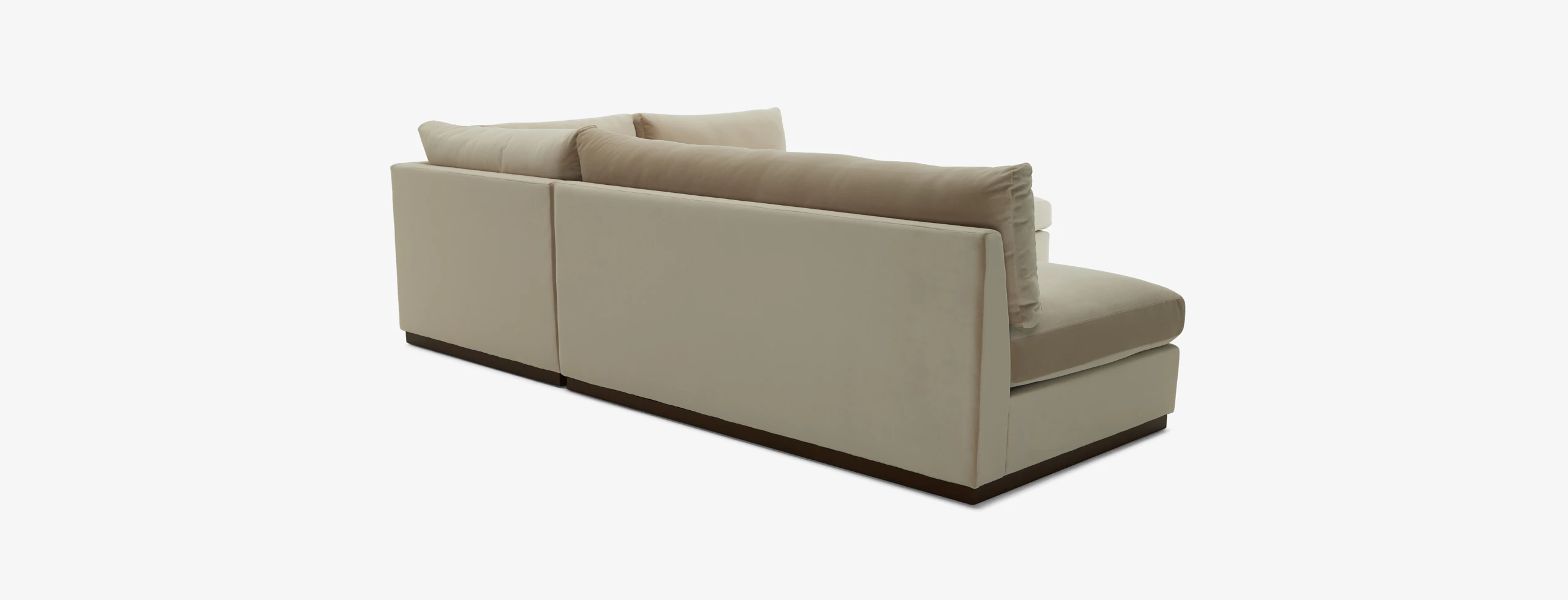 Holt Loveseat Bumper With Ottoman Sectional Royale Sand