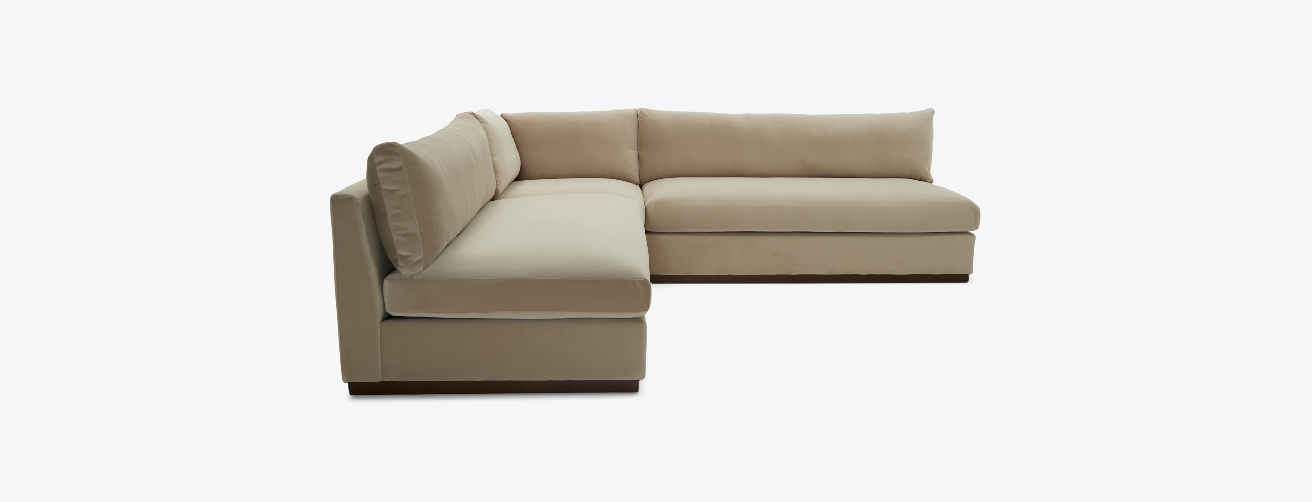 Holt Armless Loveseat Sectional Royale Sand