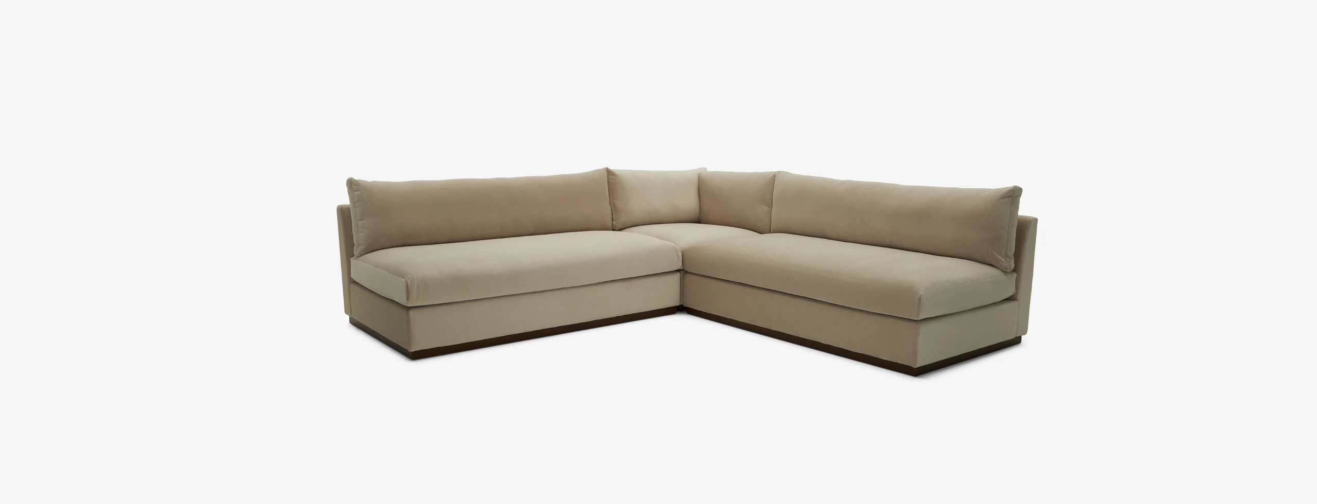 Holt Armless Loveseat Sectional Royale Sand