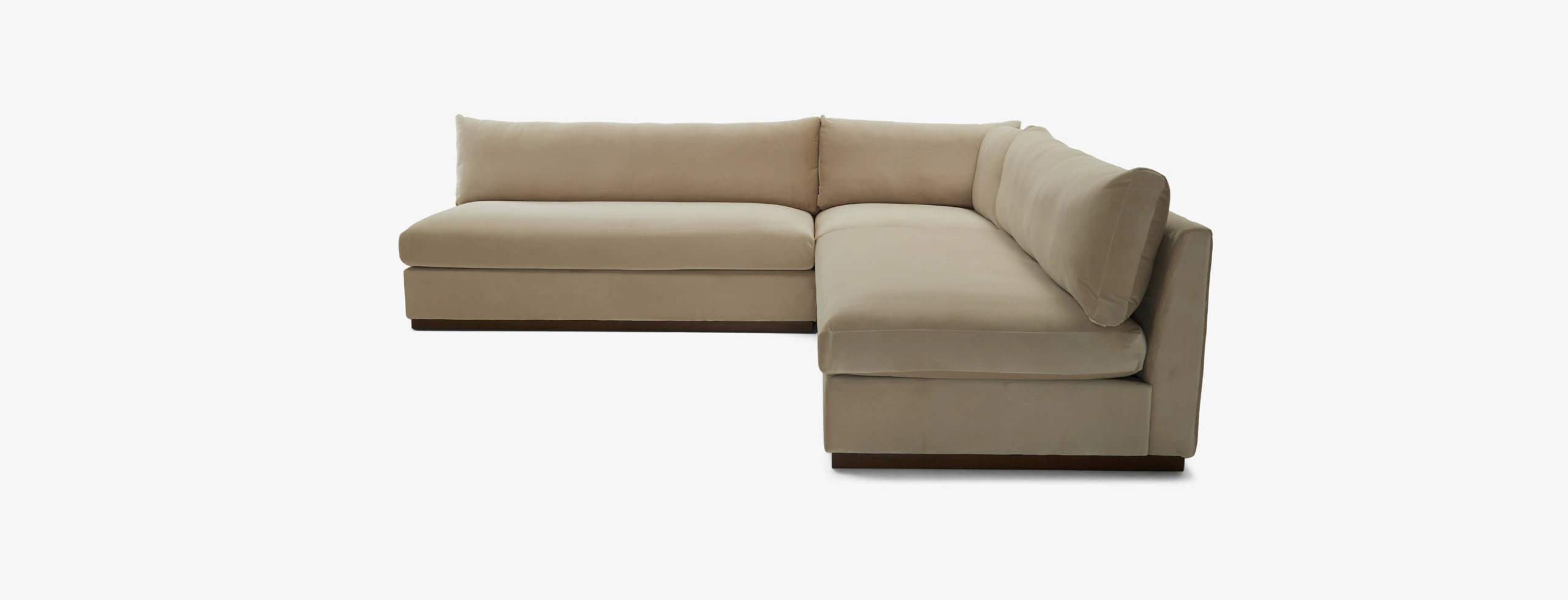 Holt Armless Loveseat Sectional Royale Sand