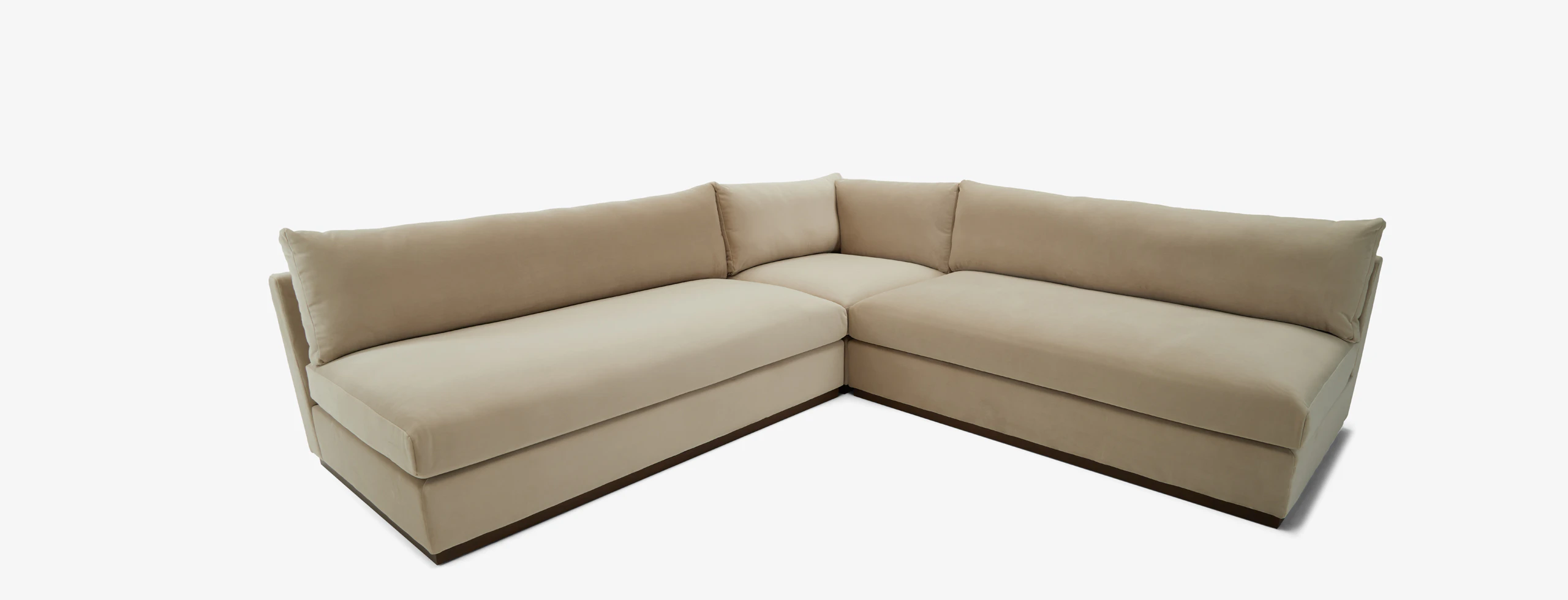 Holt Armless Loveseat Sectional Royale Sand