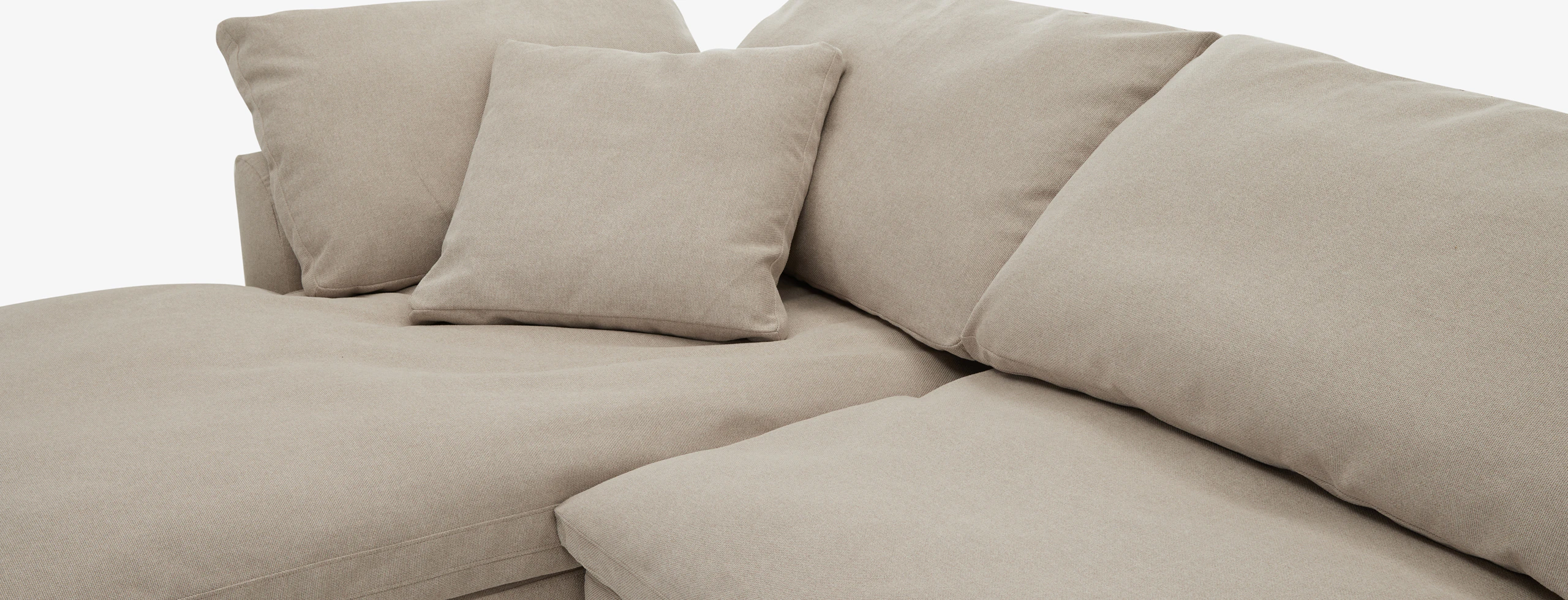 Bryant Modular Double Chaise Sectional Villa Sand