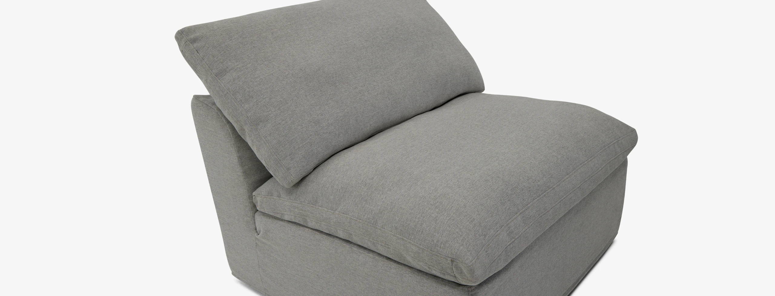 Bryant Slipcovered Armless Chair Milo Dove