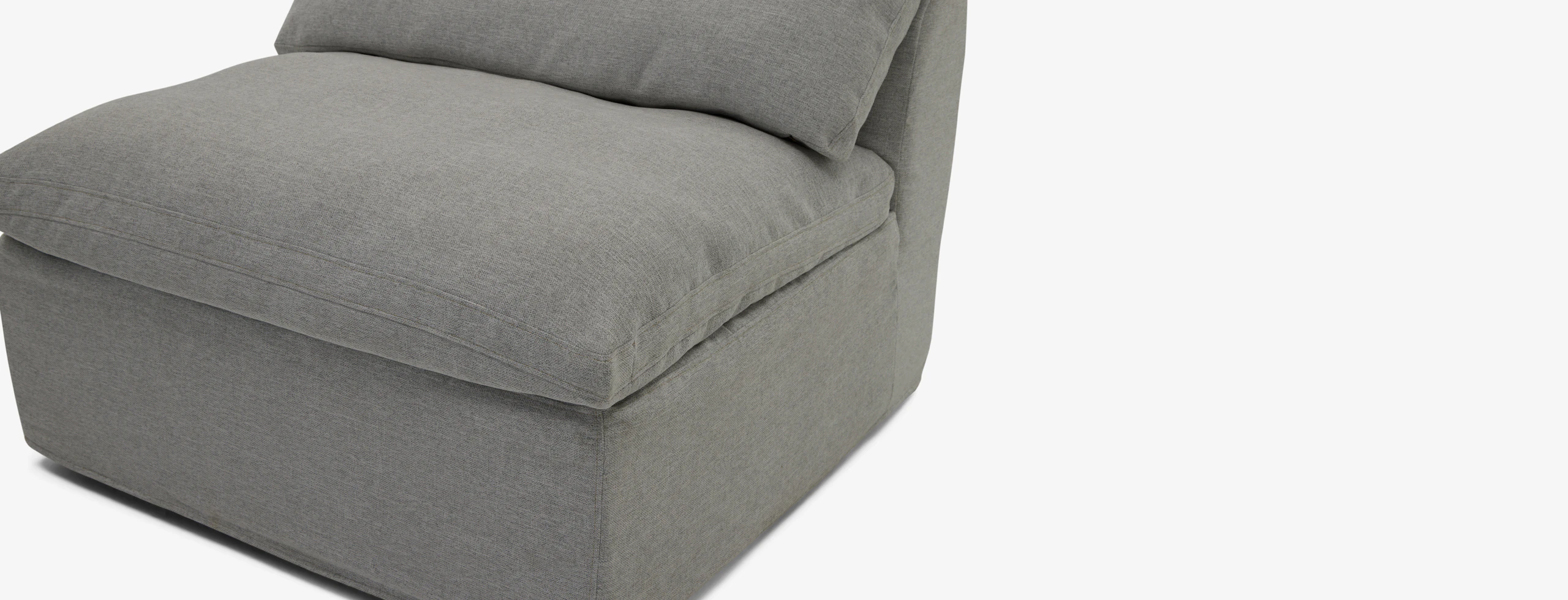 Bryant Slipcovered Armless Chair Milo Dove